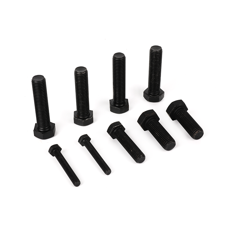 Stupeň 8.8 Black Oxid Full-Tread Hexagon Bolts, hexový šroub